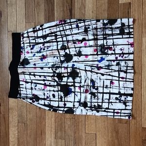 Milly abstract / water color pencil skirt